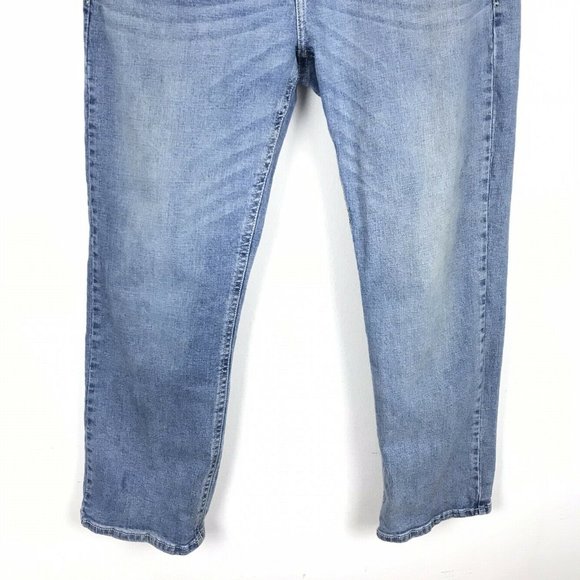 TK Axel Slim Boot Cut Jeans Blue Denim Stretch - Picture 7 of 11